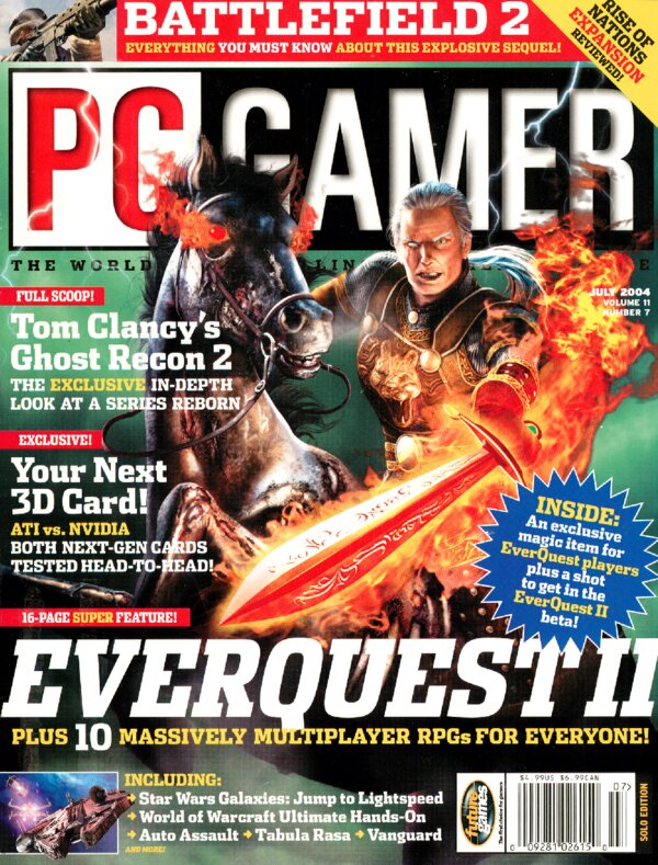PC Gamer US   Issue 125 (July 2004) cover